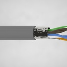 FTP KAT. 5e 4x2x0,50 SZARY  FTP KAT. 5e 4x2x0,50 SZR