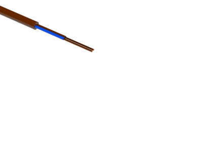 H03VV-F 2x0,75 BRĄZOWY  H03VV-F 2x0,75 BRĄ