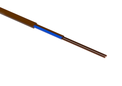 H03VVH2-F 2x0,50 BRĄZOWY  H03VVH2-F 2x0,50 BRĄ