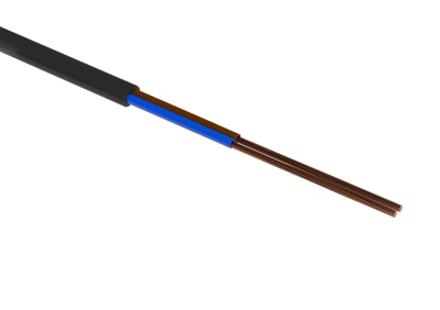 H03VVH2-F 2x0,50 CZARNY  H03VVH2-F 2x0,50 CZN