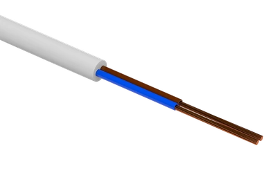H05VV-F 2x0,75 BIAŁY  H05VV-F 2x0,75 BIA