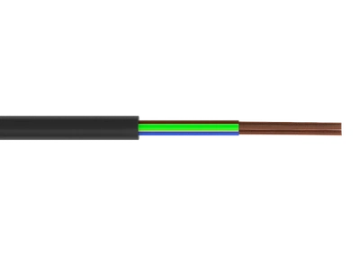 H05VV-F 3G 0,75 CZARNY  H05VV-F 3G 0,75 CZN