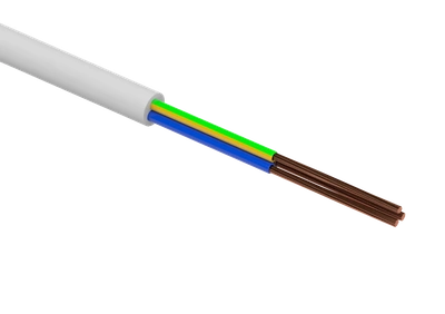 H05VV-F 3G 1,00 BIAŁY  H05VV-F 3G 1,00 BIA