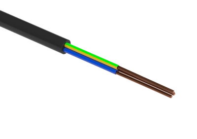 H05VV-F 3G 2,50 CZARNY  H05VV-F 3G 2,50 CZN