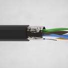 FTPz kat5e 4x2x0,50 CZARNY (w PE = 1mm) Zewnętrzny FTPz kat5e 4x2x0,50 CZN