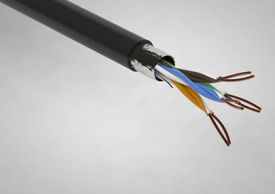 FTPz kat5e 4x2x0,50 CZARNY (w PE = 1mm) Zewnętrzny FTPz kat5e 4x2x0,50 CZN