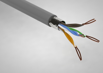 LSOH FTP KAT. 5e 4x2x0,50 bezhalogenowy  FTP KAT 5e 4x2x0,50 POM LSOH