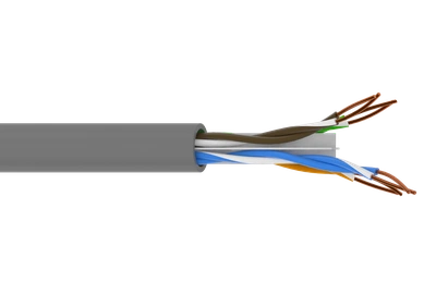 LSOH UTP KAT. 6 4x2x0,60 bezhalogenowy  UTP KAT 6 4x2x0,60 POM LSOH