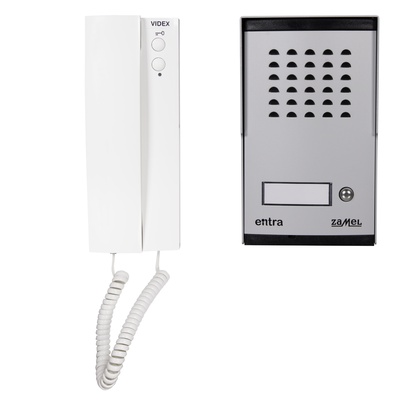 ZESTAW DOMOFONOWY 1 RODZINNY P/T DWUŻYŁOWY  TYP: ESK-1/A