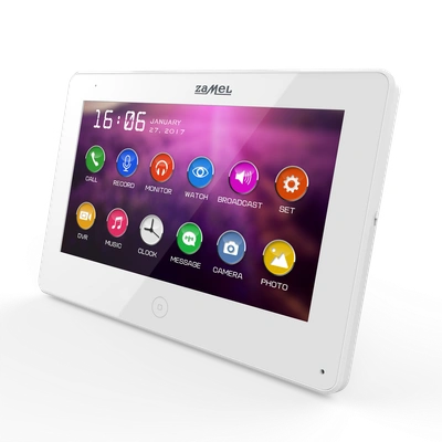 7 CALOWY WIDEOMONITOR Z DOTYKOWYM EKRANEM BIAŁY TYP: VP-809W