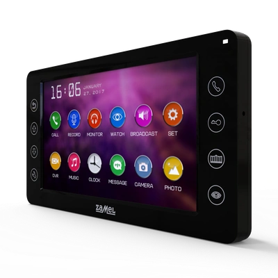 7 CALOWY WIDEOMONITOR Z DOTYKOWYMI PRZYCISKAMI CZARNY TYP: VP-829B