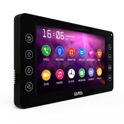 7 CALOWY WIDEOMONITOR Z DOTYKOWYMI PRZYCISKAMI CZARNY TYP: VP-829B