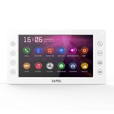 7 CALOWY WIDEOMONITOR Z DOTYKOWYMI PRZYCISKAMI BIAŁY TYP: VP-829W