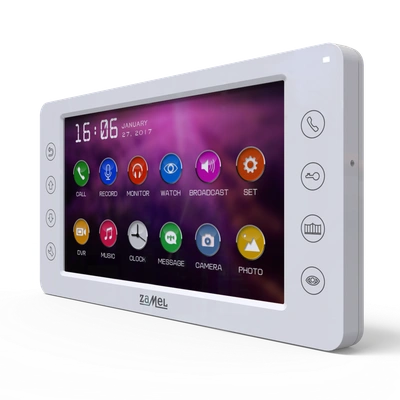 7 CALOWY WIDEOMONITOR Z DOTYKOWYMI PRZYCISKAMI BIAŁY TYP: VP-829W