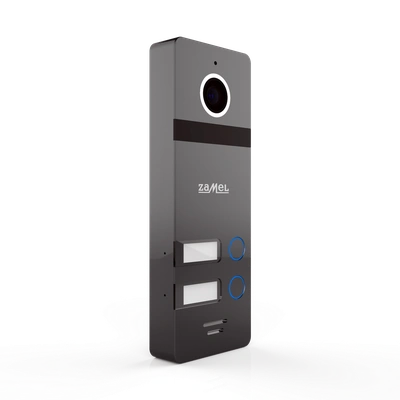 DWURODZINNY ZEWNĘTRZNY PANEL WIDEO SREBRNY TYP: VO-802S