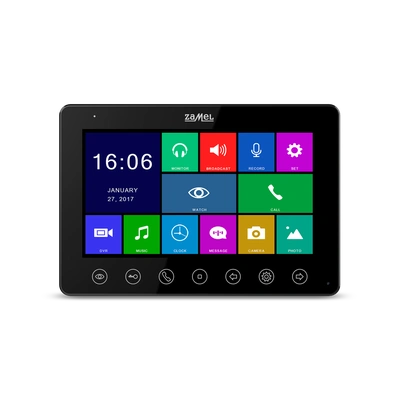 7 CALOWY WIDEOMONITOR Z DOTYKOWYMI PRZYCISKAMI CZARNY TYP: VP-808B