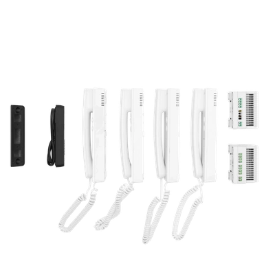 CZTERORODZINNY DWUŻYŁOWY SYSTEM AUDIO  TYP: AS-104A