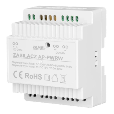 ZASILACZ DO SYSTEMU AUDIO ENTRA 100  DC15V/2.0A  TYP: AP-PWRW