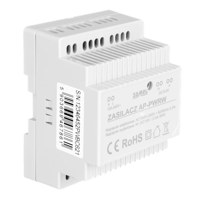 ZASILACZ DO SYSTEMU AUDIO ENTRA 100  DC15V/2.0A  TYP: AP-PWRW