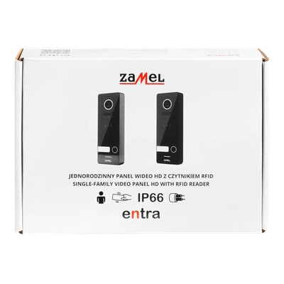 JEDNORODZINNY ZEWNĘTRZNY DWUŻYŁOWY PANEL WIDEO HD/ CZARNY - SERIA 200  TYP: VO-201ICBHD