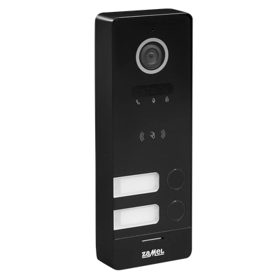 DWURODZINNY ZEWNĘTRZNY DWUŻYŁOWY PANEL WIDEO HD Z CZYTNIKIEM RFID / CZARNY - SERIA 200  TYP: VO-202ICBHD