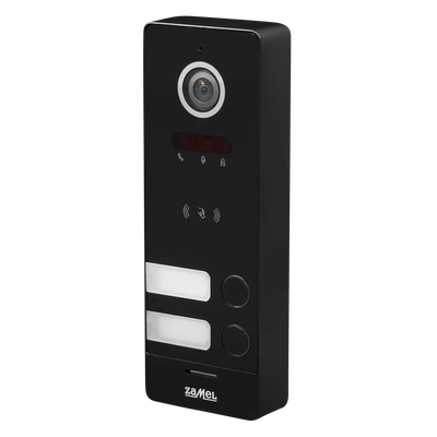 DWURODZINNY ZEWNĘTRZNY DWUŻYŁOWY PANEL WIDEO HD Z CZYTNIKIEM RFID / CZARNY - SERIA 200  TYP: VO-202ICBHD