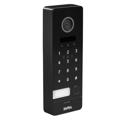 JEDNORODZINNY ZEWNĘTRZNY DWUŻYŁOWY PANEL WIDEO HD Z CZYTNIKIEM KART I SZYFRATOREM  / CZARNY - SERIA 2 TYP: VO-201ICBPHD