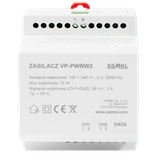 ZASILACZ DO DWUŻYŁOWEGO SYSTEMU WIDEO DOMOFONOWEGO - SERIA 200  TYP: VP-PWRW2