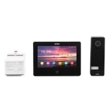 JEDNORODZINNY DWUŻYŁOWY ZESTAW WIDEO DOMOFONOWY / CZARNY - SERIA 200  TYP: VP-209SB-B