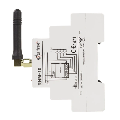 RADIOWY NADAJNIK MODUŁOWY 4-KANAŁOWY  TYP: RNM-10