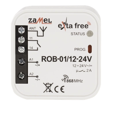 RADIOWY ODBIORNIK BRAMOWY   TYP: ROB-01/12-24V