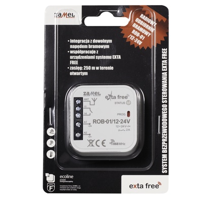 RADIOWY ODBIORNIK BRAMOWY   TYP: ROB-01/12-24V
