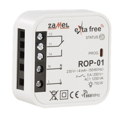 RADIOWY ODBIORNIK DOPUSZKOWY 1-KANAŁOWY  TYP: ROP-01