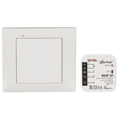 ZESTAW STEROWANIA BEZPRZEWODOWEGO (RNK02+ROP01)  TYP: RZB-01