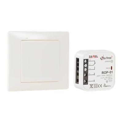 ZESTAW STEROWANIA BEZPRZEWODOWEGO (RNK02+ROP01)  TYP: RZB-01