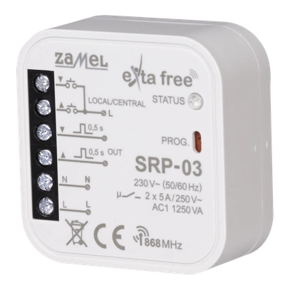 STEROWNIK ROLET DOPUSZKOWY CENTRALNY  TYP: SRP-03