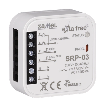 STEROWNIK ROLET DOPUSZKOWY CENTRALNY  TYP: SRP-03