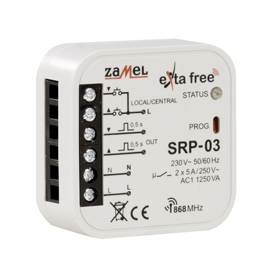 STEROWNIK ROLET DOPUSZKOWY CENTRALNY  TYP: SRP-03