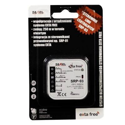 STEROWNIK ROLET DOPUSZKOWY CENTRALNY  TYP: SRP-03