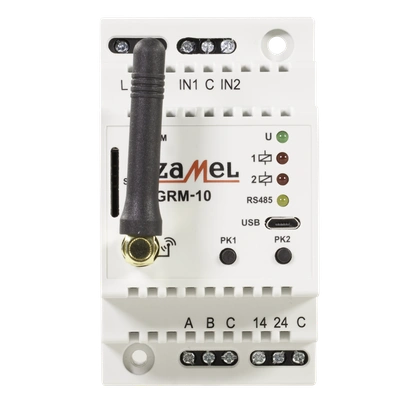 ZDALNY STEROWNIK GSM MODUŁOWY 2-KANAŁOWY  TYP: GRM-10