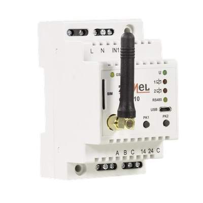 ZDALNY STEROWNIK GSM MODUŁOWY 2-KANAŁOWY  TYP: GRM-10