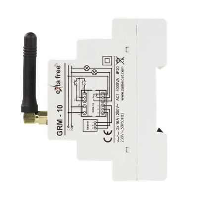 ZDALNY STEROWNIK GSM MODUŁOWY 2-KANAŁOWY  TYP: GRM-10