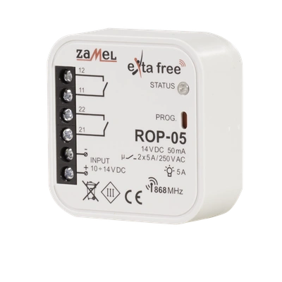 Radiowy odbiornik dopuszkowy 2-kanałowy  TYP: ROP-05
