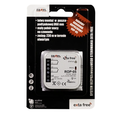 Radiowy odbiornik dopuszkowy 2-kanałowy  TYP: ROP-05