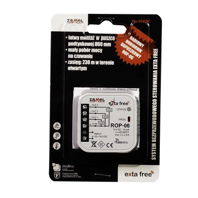 Radiowy odbiornik dopuszkowy 3-kanałowy  TYP: ROP-06