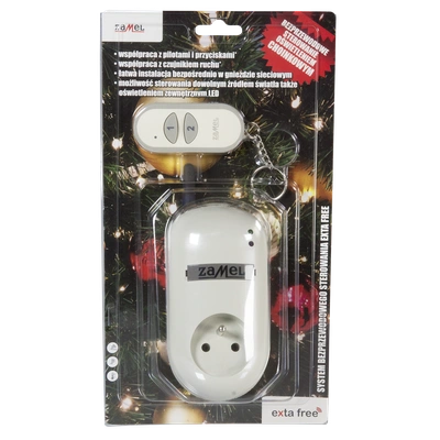 GNIAZDO ZDALNIE STEROWANE Z PILOTEM (RWG-01+P-257/2) WERSJA ŚWIĄTECZNA TYP: RWG-01K/S