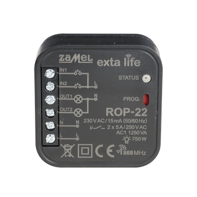 RADIOWY ODBIORNIK DOPUSZKOWY 2-KANAŁOWY DWUKIERUNKOWY TYP: ROP-22