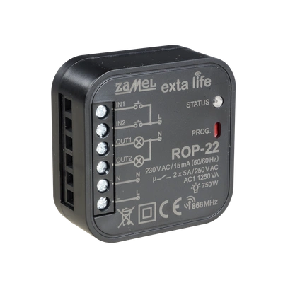 RADIOWY ODBIORNIK DOPUSZKOWY 2-KANAŁOWY DWUKIERUNKOWY TYP: ROP-22