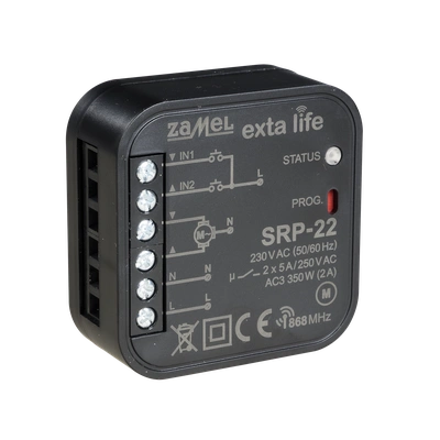 RADIOWY STEROWNIK ROLET DOPUSZKOWY DWUKIERUNKOWY TYP: SRP-22