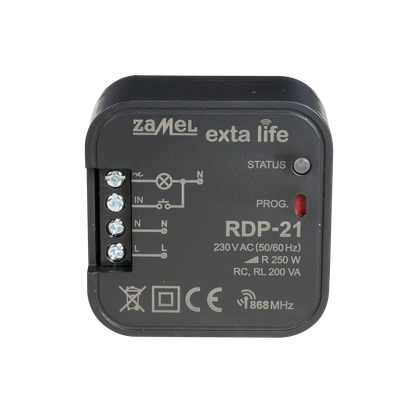 RADIOWY ŚCIEMNIACZ OŚWIETLENIA DWUKIERUNKOWY TYP: RDP-21